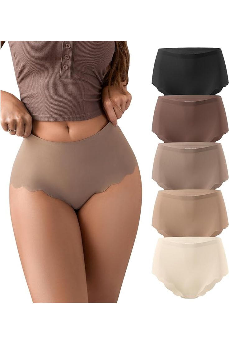 Tummy Control & Hip Lifting Seamless Panties - Multicolor [ Pack Of 4 ]